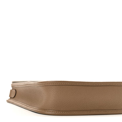 Hermes Taurillon Clemence Amazone Evelyne TPM Beige De Weimar Gris Etain 8 of 10