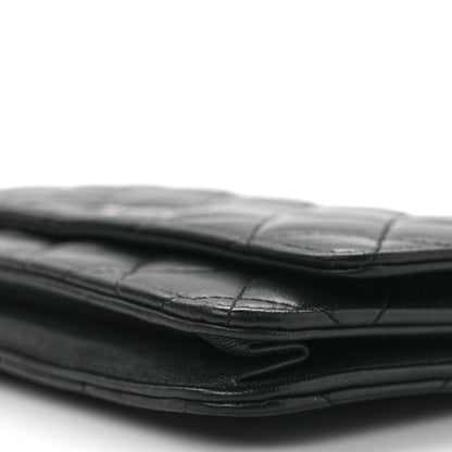 Chanel Lambskin Quilted Wallet On Chain WOC Black 9 of 10
