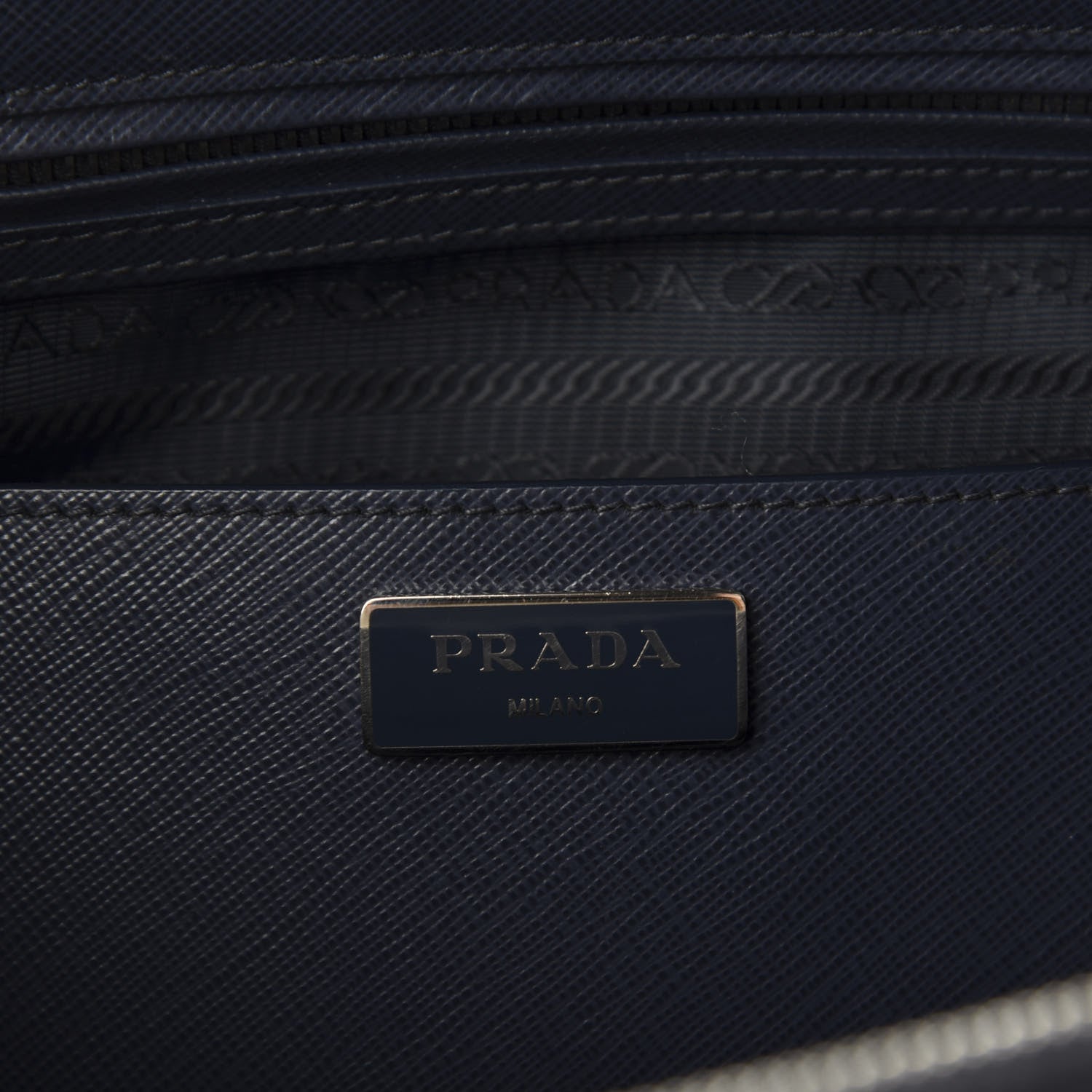 Prada Saffiano Medium Galleria Double Zip Tote Baltico 10 of 13