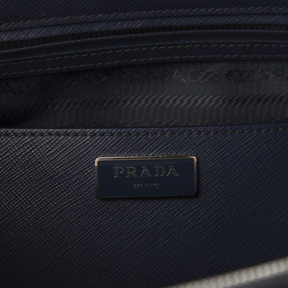 Prada Saffiano Medium Galleria Double Zip Tote Baltico 10 of 13