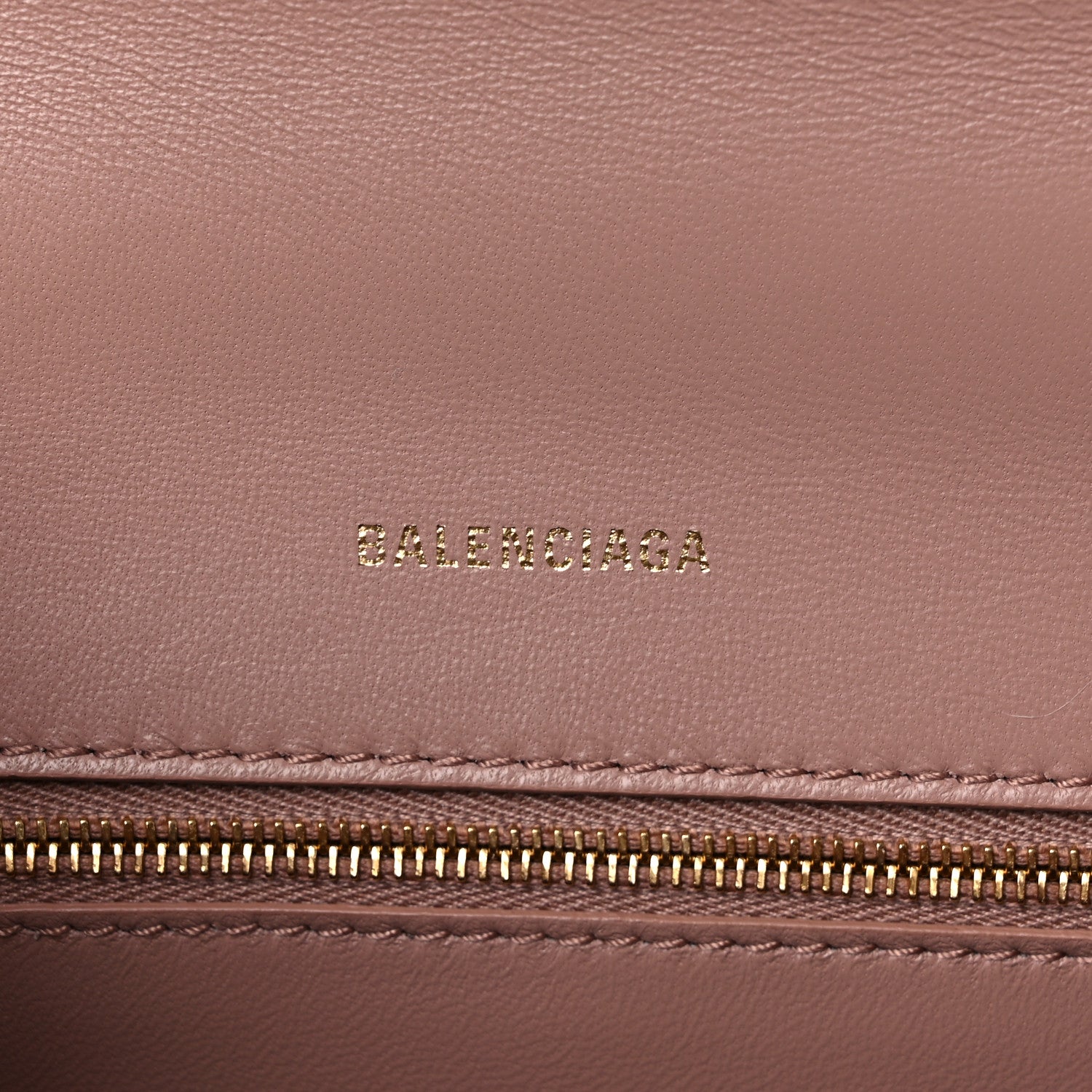 Balenciaga Grained Calfskin Small Hourglass Top Handle Bag Nude Beige 6 of 12
