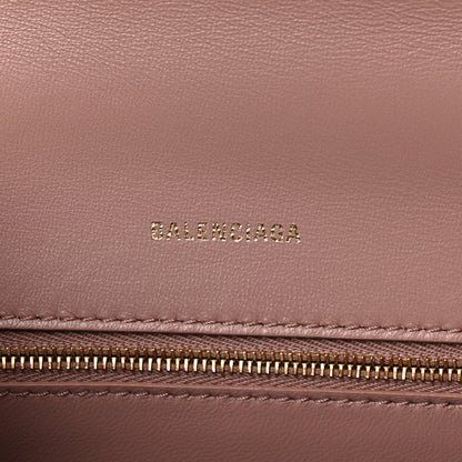 Balenciaga Grained Calfskin Small Hourglass Top Handle Bag Nude Beige 6 of 12