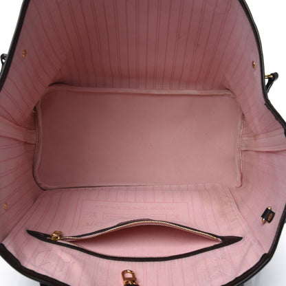 Louis Vuitton Damier Ebene Neo Neverfull MM Rose Ballerine 4 of 5
