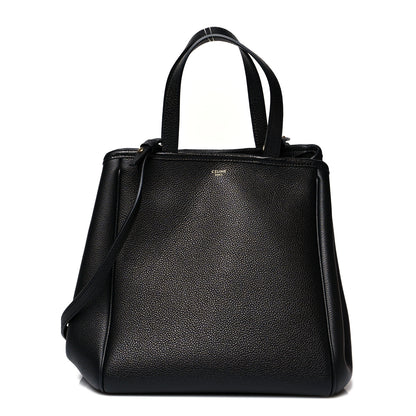 Celine Grained Calfskin Small Folded Cabas Black 1 of 10