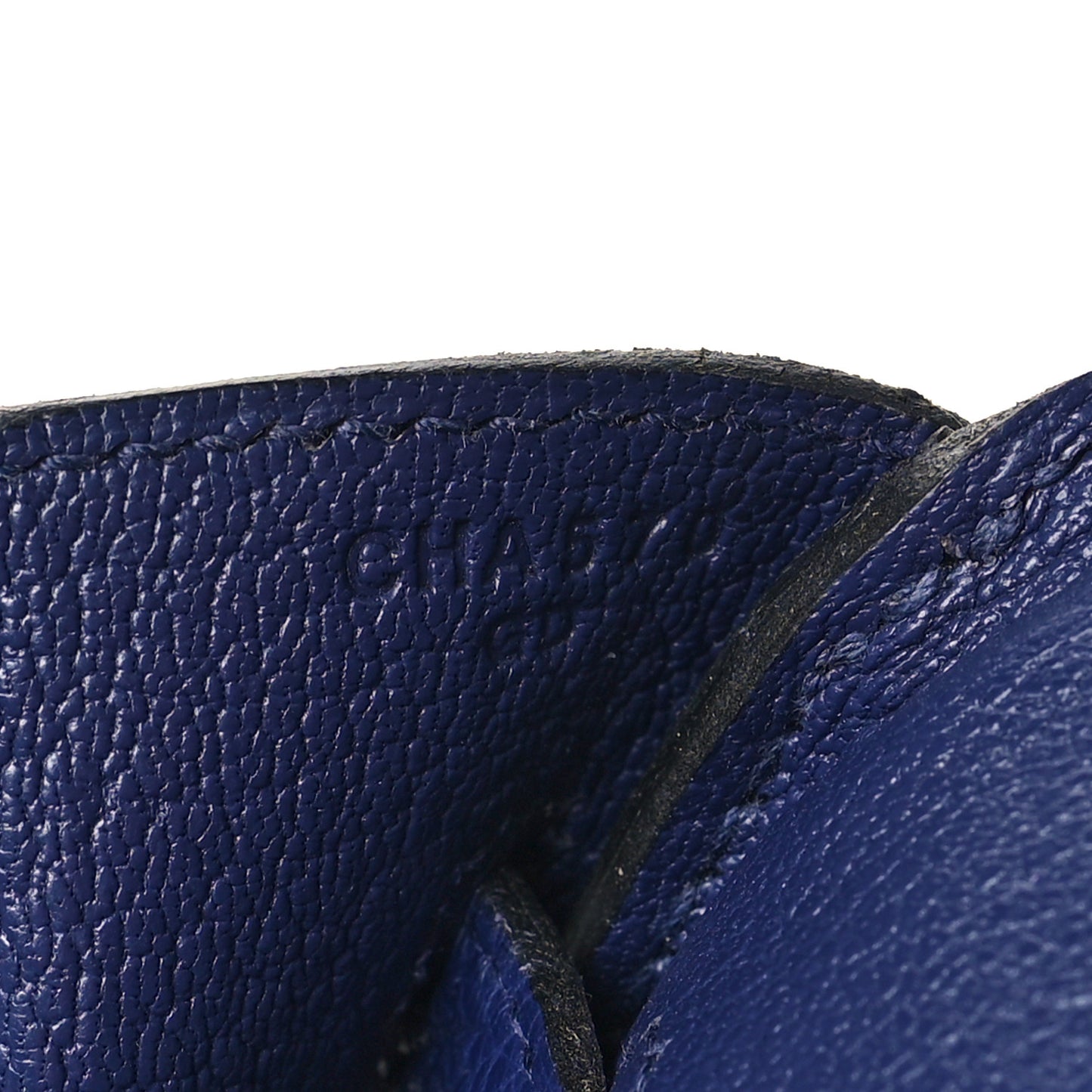 Taurillon Clemence Birkin 30 Bleu Encre