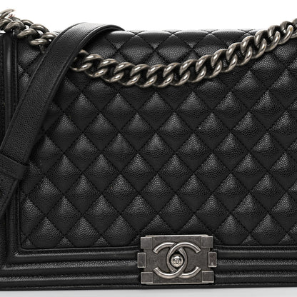 Chanel Caviar Quilted New Medium Boy Flap Black 8 of 13