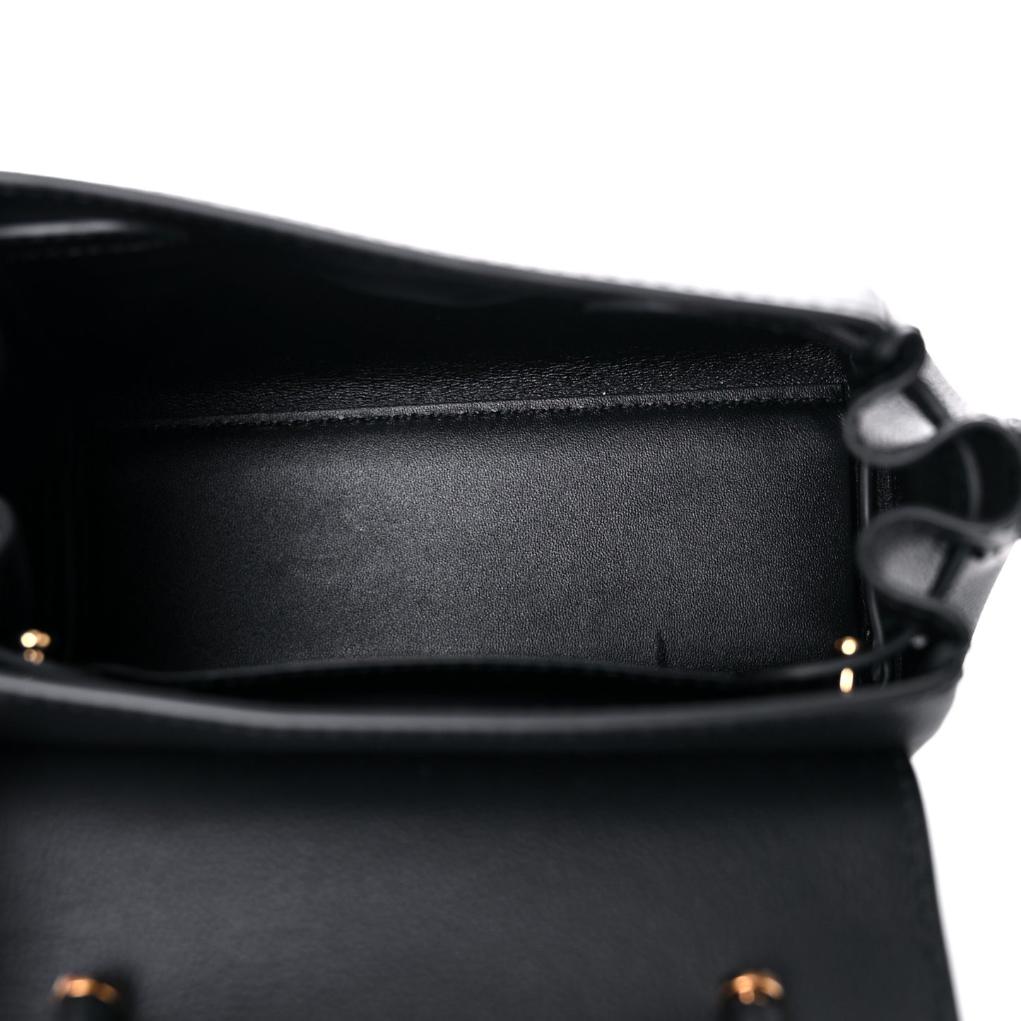 Grained Calfskin Small La Medusa Top Handle Bag Black