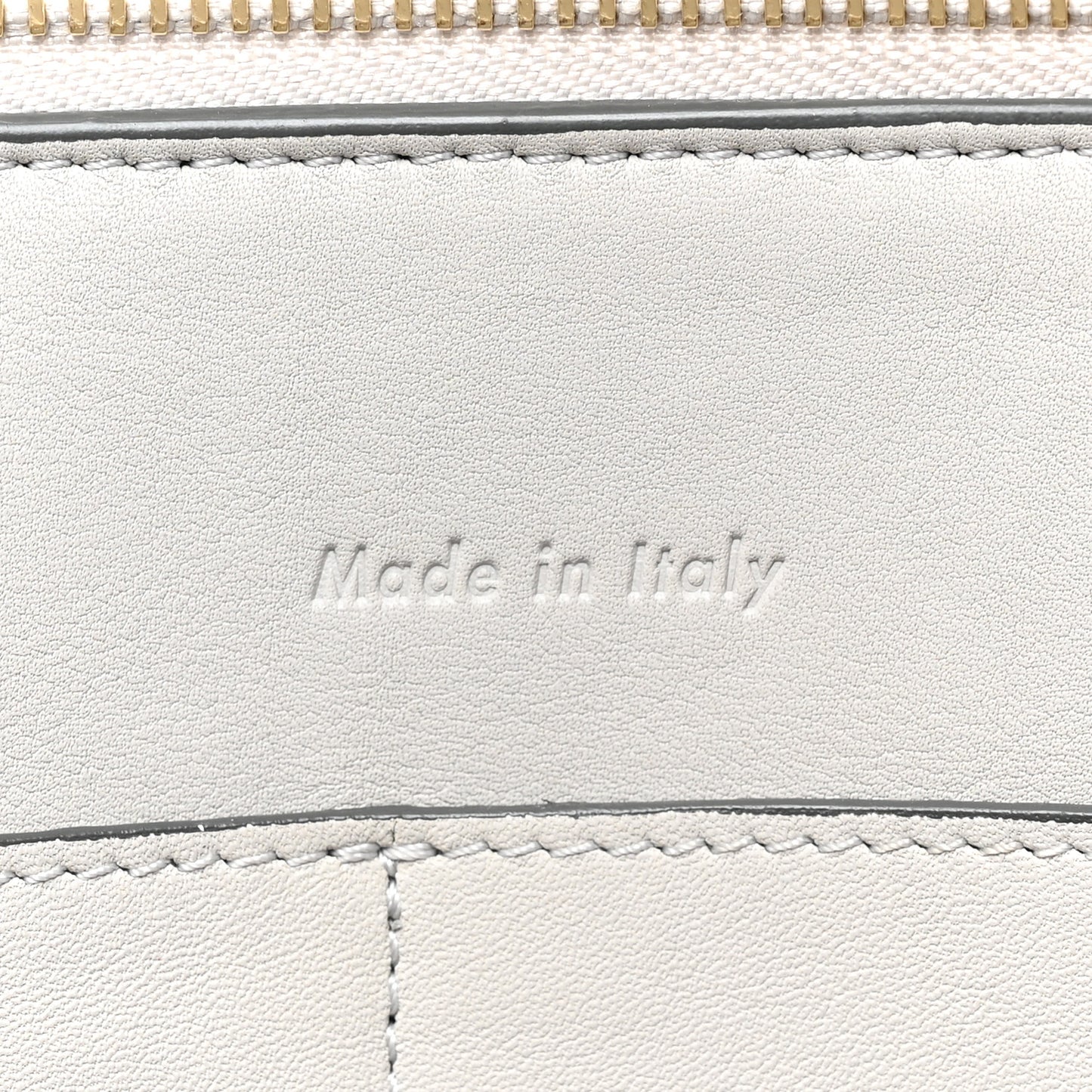 Smooth Calfskin Medium Tri-Fold Bag Pearl Grey