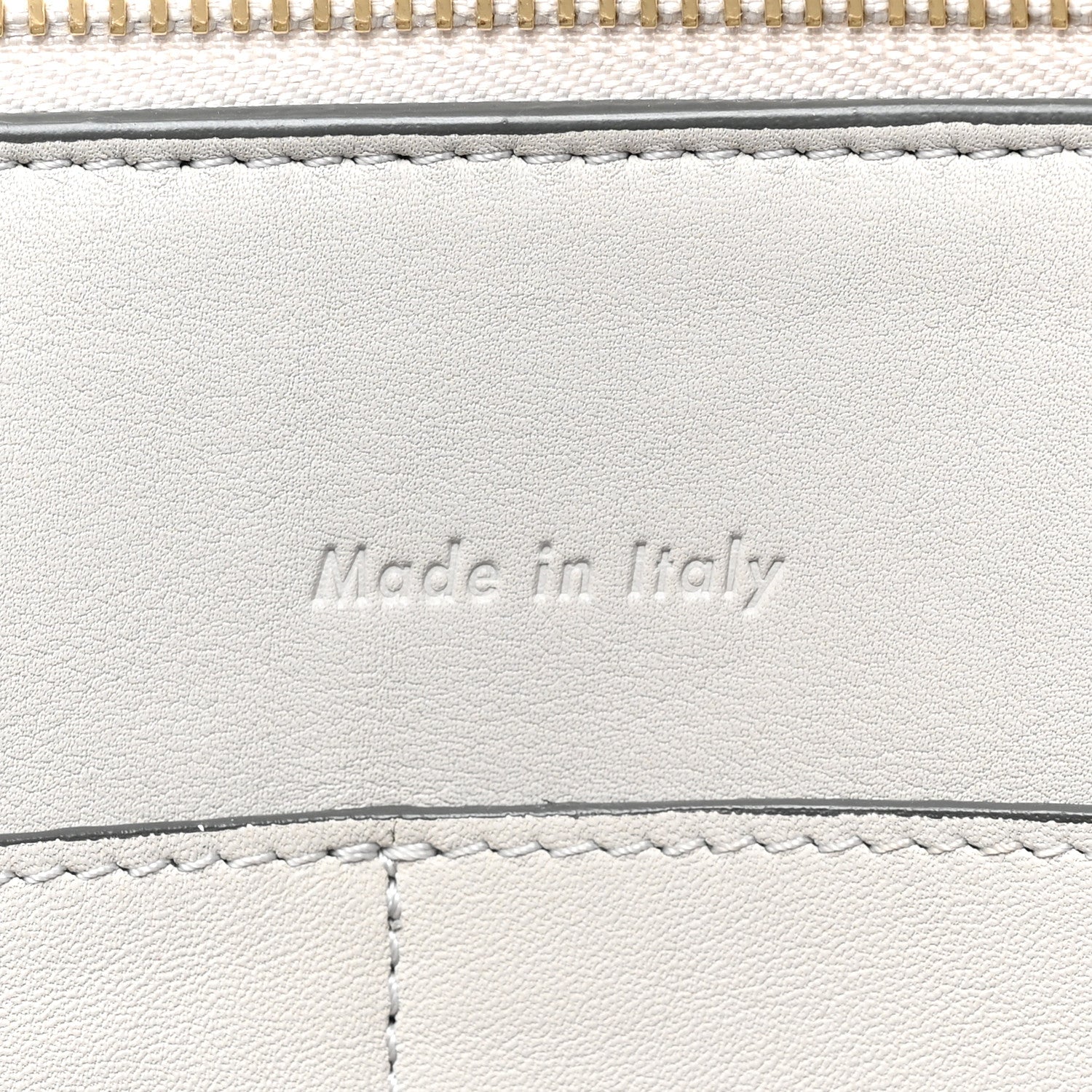 Celine Smooth Calfskin Medium Tri-Fold Bag Pearl Grey 9 of 14
