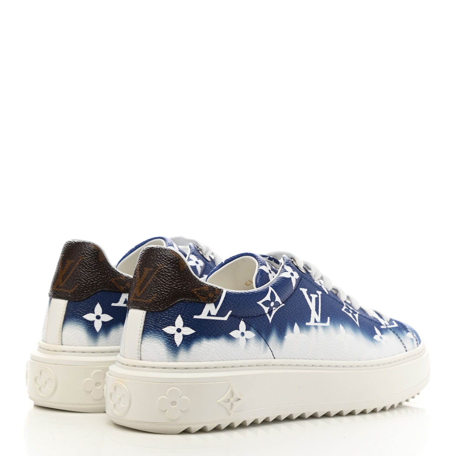 Louis Vuitton Monogram Escale Time Out Sneakers 36.5 Blue 4 of 8