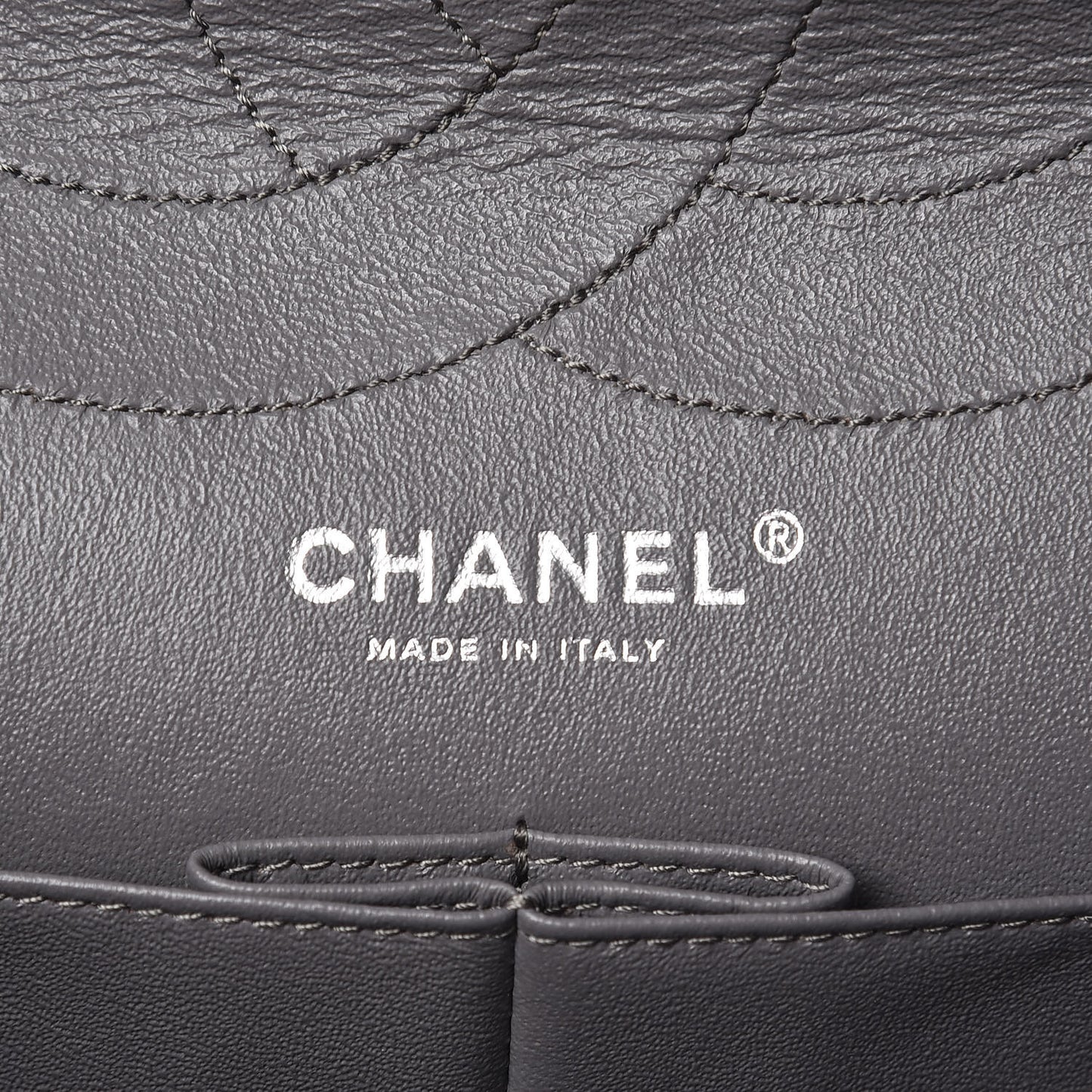 Aged Calfskin Quilted 2.55 Reissue 227 Flap Grey