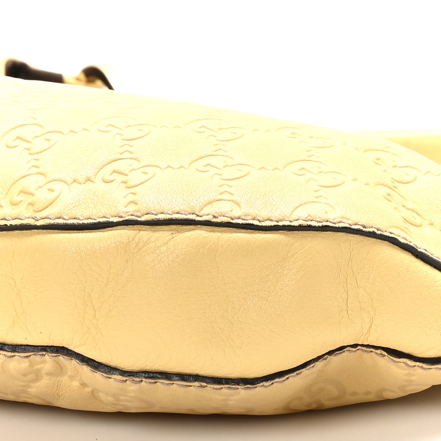Guccissima Half Moon Hobo Yellow