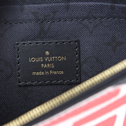Louis Vuitton Monogram Giant Crafty Neverfull MM GM Pochette Creme Rouge Black 5 of 6
