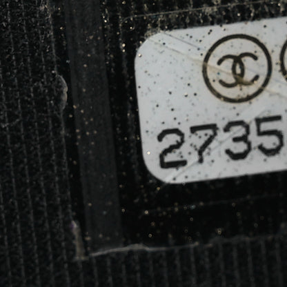 Chanel Goatskin Quilted CC Box Clutch With Chain Black 10 of 16