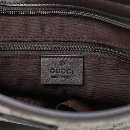 Gucci GG Plus Monogram Medium Flat Messenger Bag Dark Brown 5 of 6