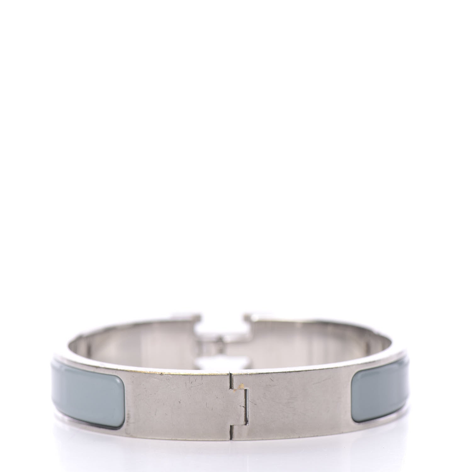 Hermes Enamel Narrow Clic Clac H Bracelet PM Aigue Marine 3 of 4