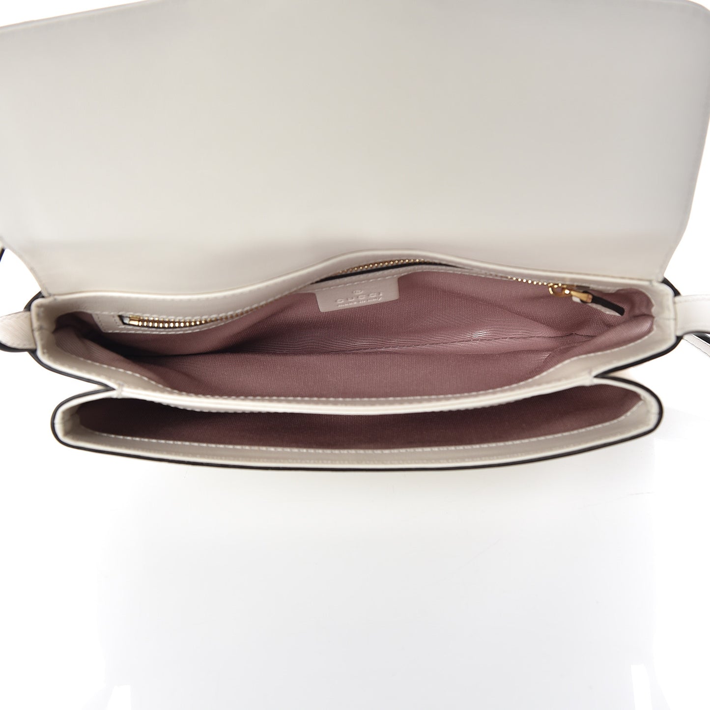 Calfskin Small Arli Flap Shoulder Bag Mystic White