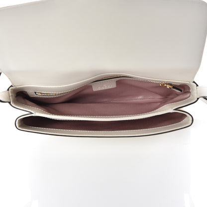 Gucci Calfskin Small Arli Flap Shoulder Bag Mystic White 5 of 9