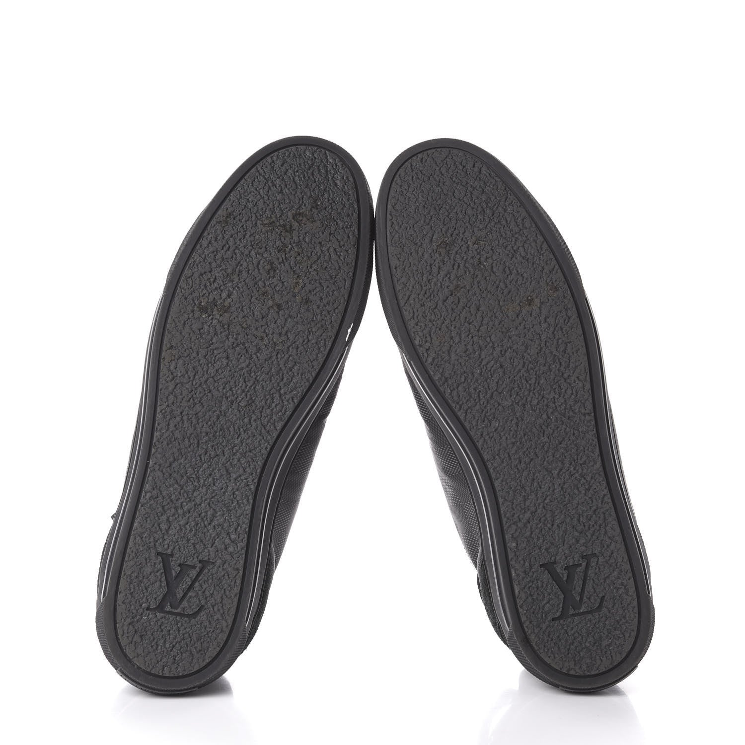 Louis Vuitton Damier Graphite Calfskin Suede Mens Aventure Sneakers 9.5 7 of 13