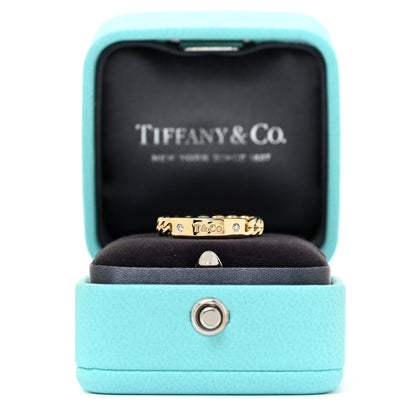 Tiffany 18K Yellow Gold Diamond Micro Link Ring 49 5 5 of 5
