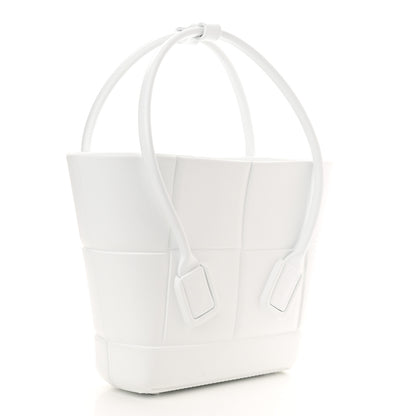Bottega Veneta Rubber Intrecciato Mini Arco Tote White 3 of 10