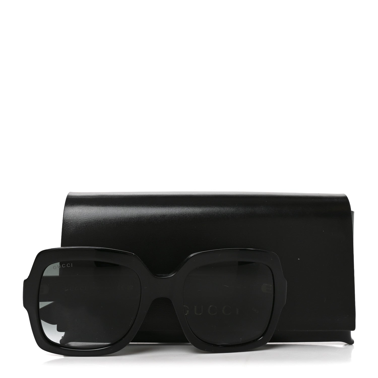 Gucci Acetate Square Frame Sunglasses GG0036S Black 7 of 7