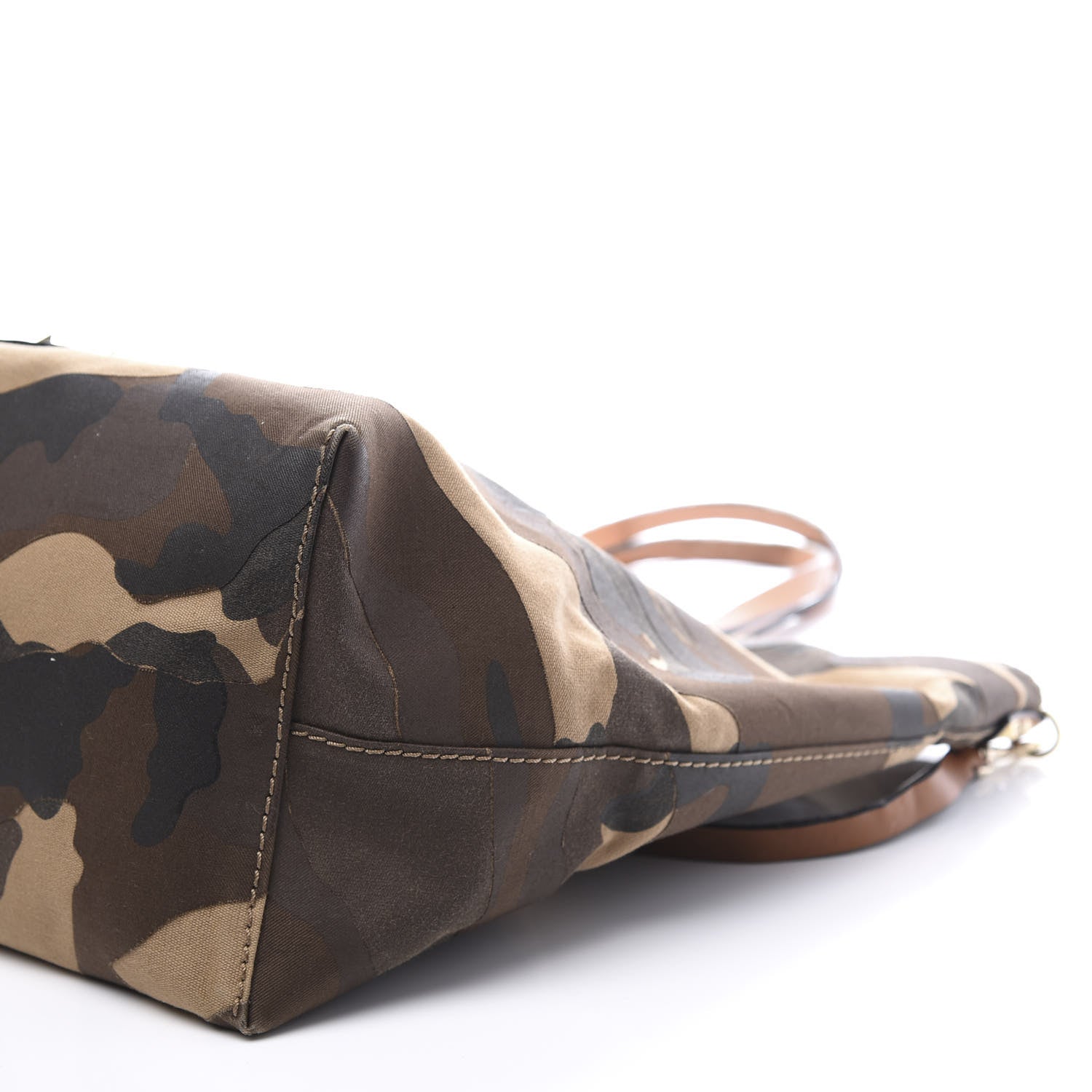 Valentino Garavani Canvas Camouflage Rockstud Reversible Tote 12 of 22