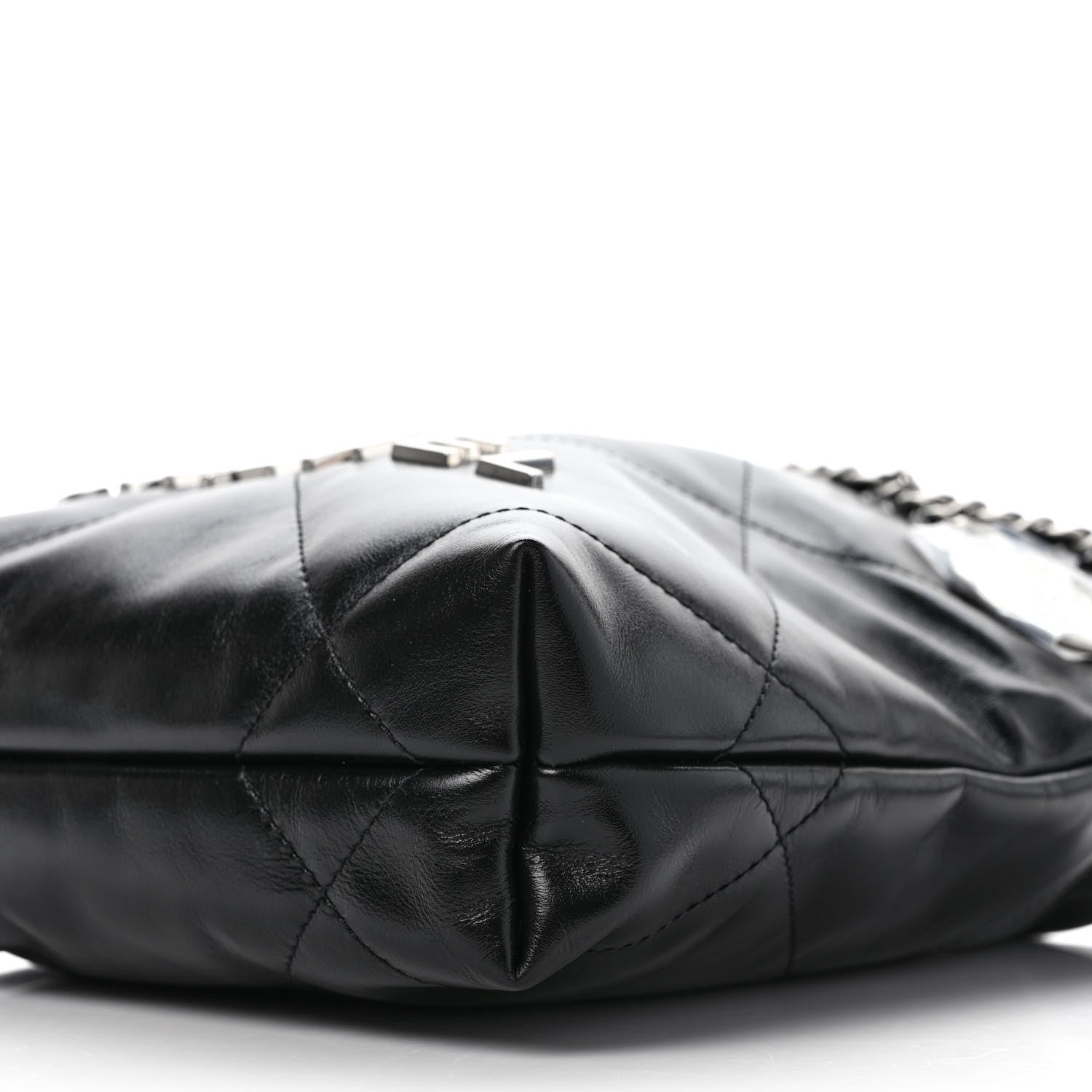 Chanel Shiny Calfskin Quilted Mini Chanel 22 Black 9 of 9