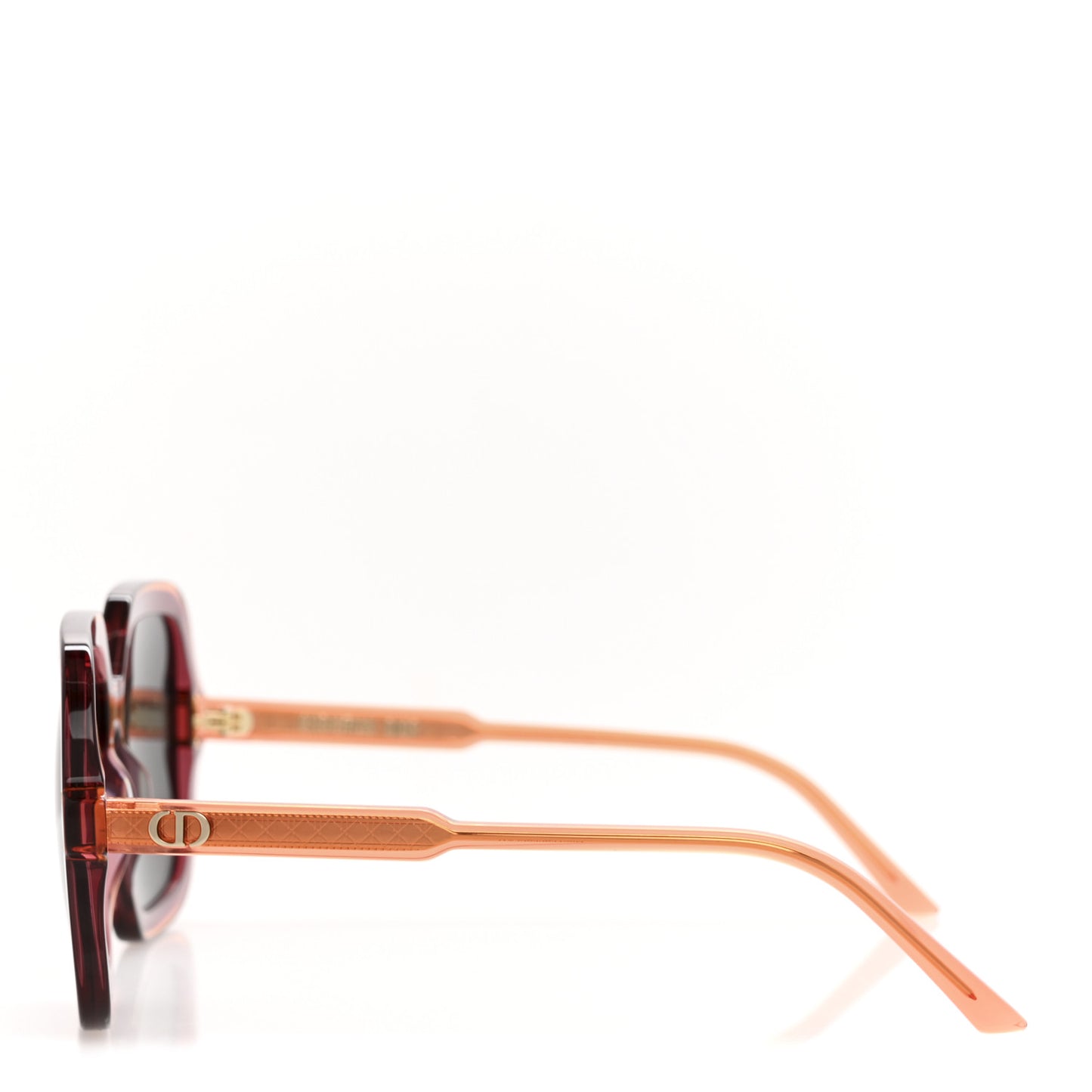 Acetate Cannage DiorHighlight S1I Square Sunglasses Red