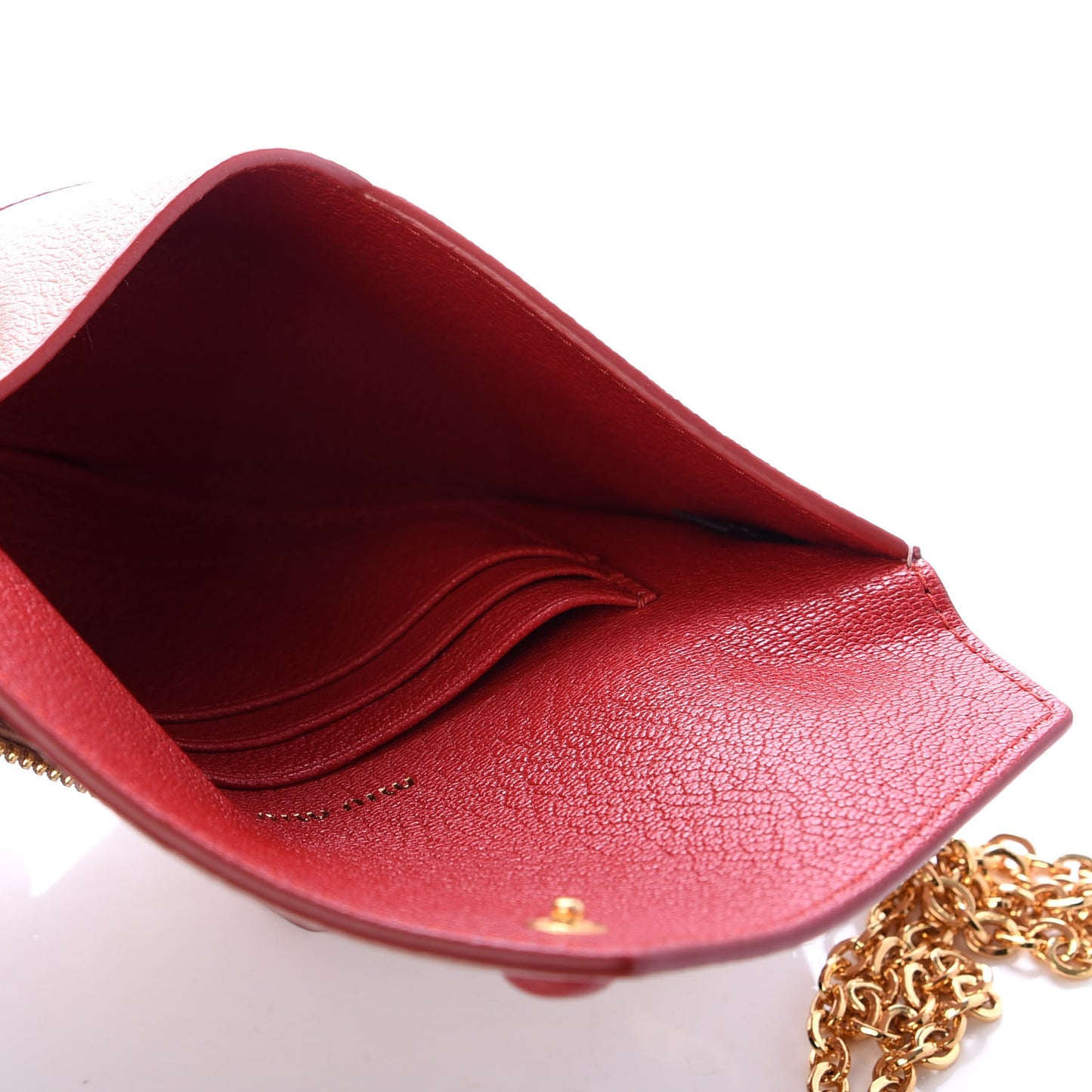 Goatskin Madras Love Wristlet Pouch Orchidea