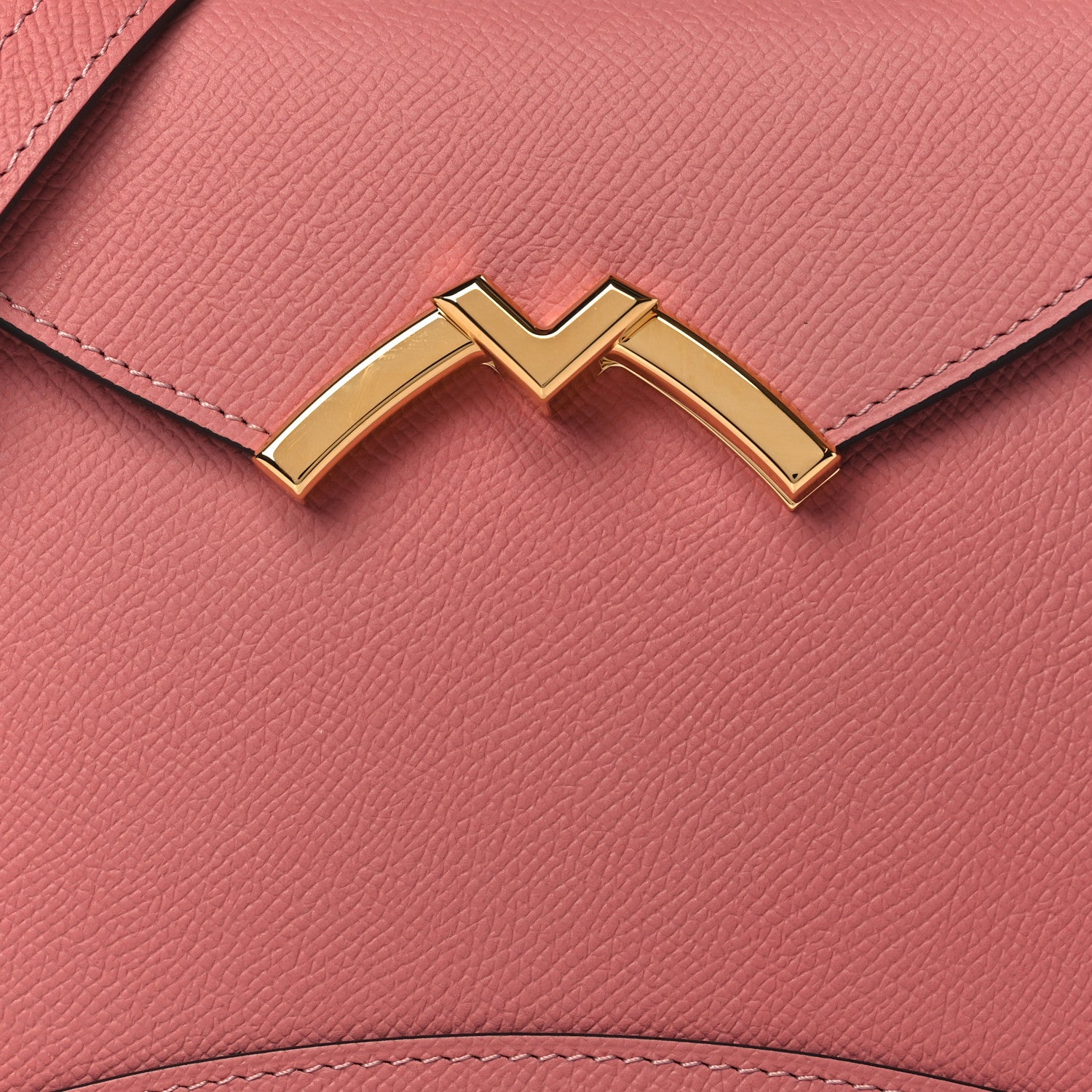 Moynat Carat Calfskin Gabrielle BB Wood Rose 7 of 9