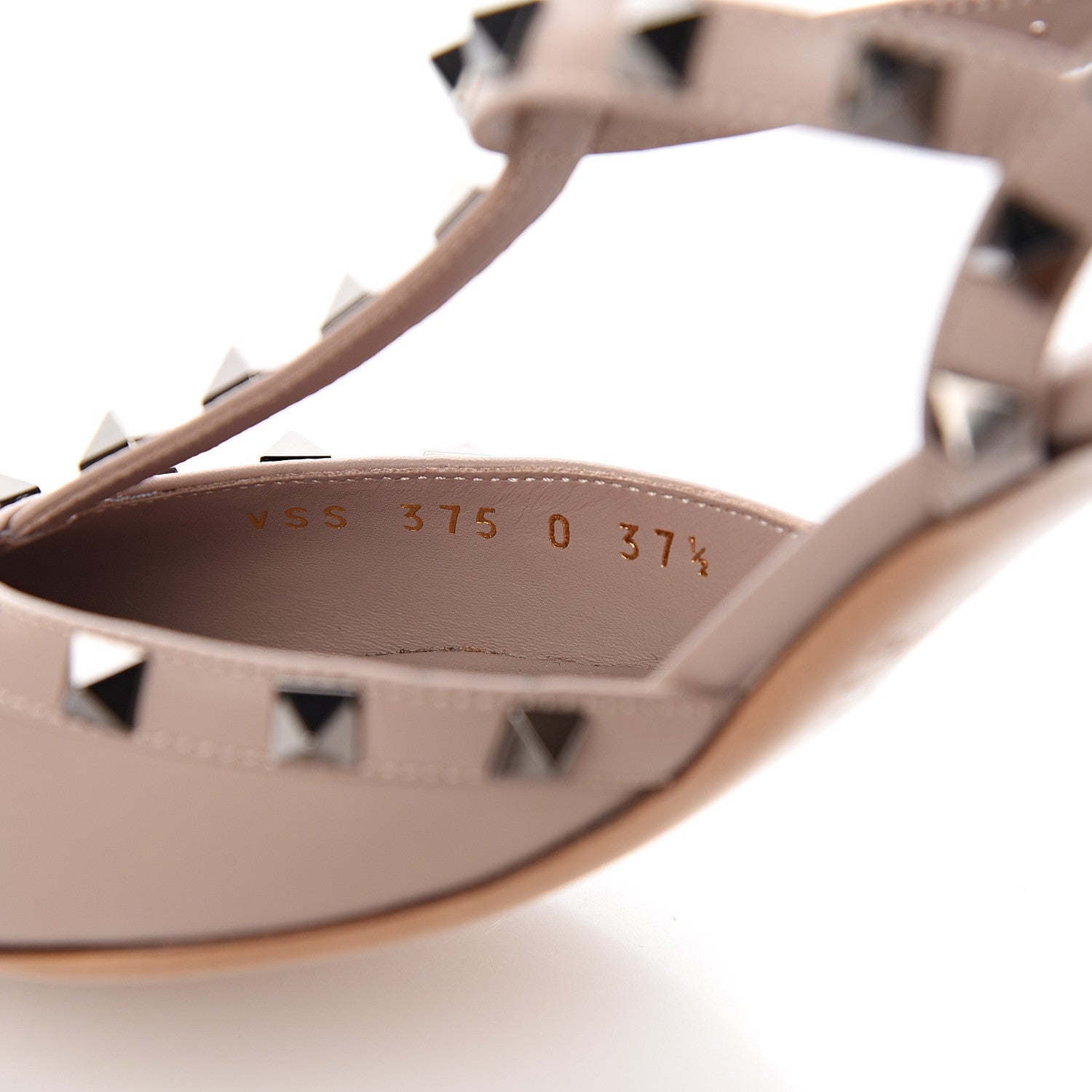 Valentino Garavani X UNDERCOVER Calfskin Rockstud Ankle Strap 65mm Pumps 37.5 Poudre 8 of 9