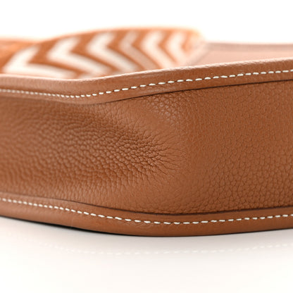 Hermes Taurillon Maurice Amazone Evelyne TPM Gold White 9 of 13