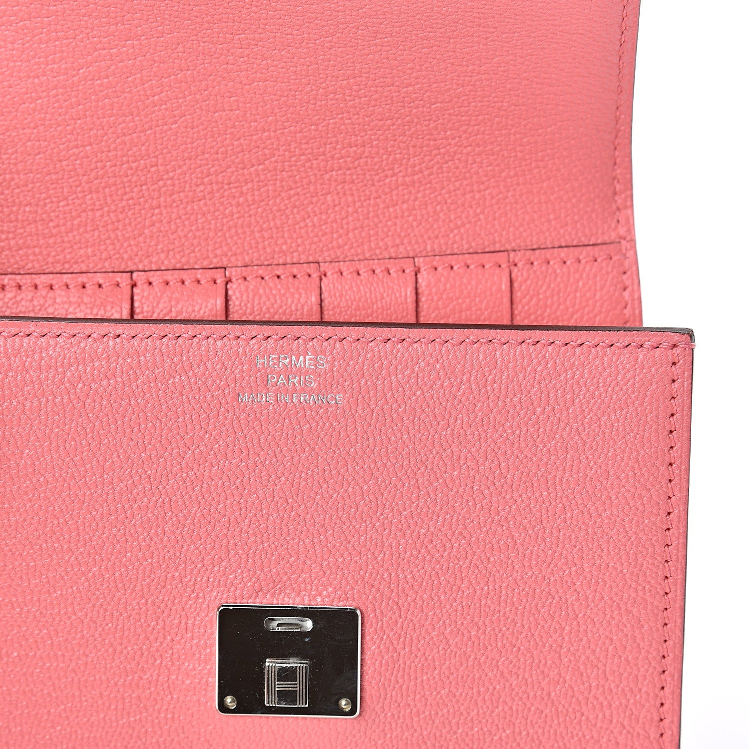 Hermes Chevre Mysore Clic 12 Wallet Rose Ete 6 of 11