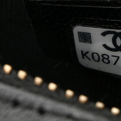 Chanel Lambskin Quilted Resin CC Mini Bowling Clutch With Chain Black White 7 of 10