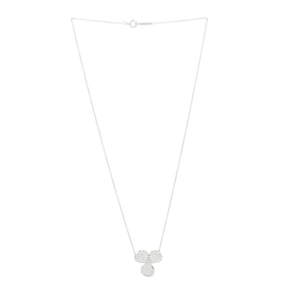 Tiffany Platinum Diamond Paper Flowers Pendant Necklace 2 of 4