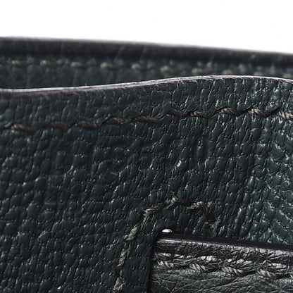 Hermes Ostrich Kelly Sellier 28 Vert Titien 32 of 33