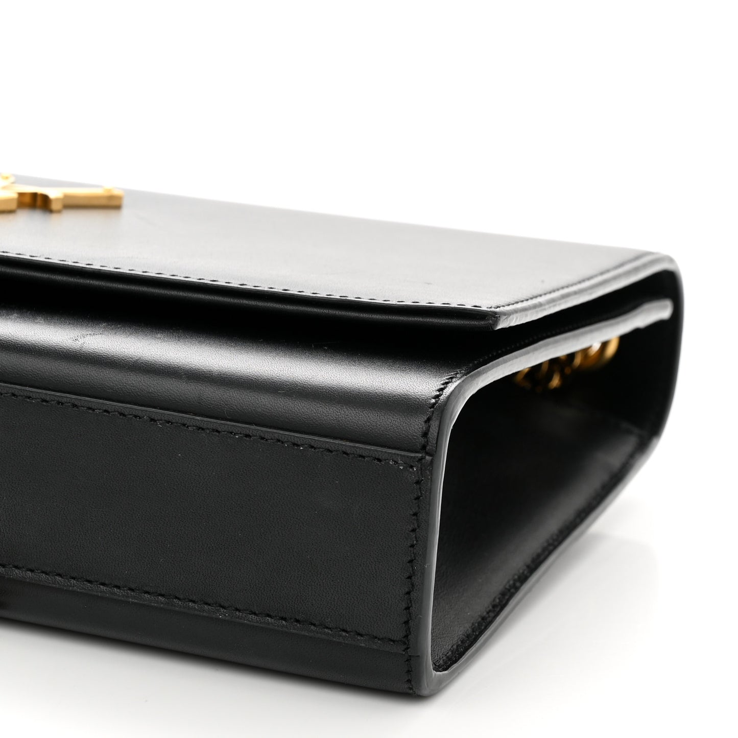 Smooth Calfskin Medium Classic Monogram Kate Tassel Satchel Black