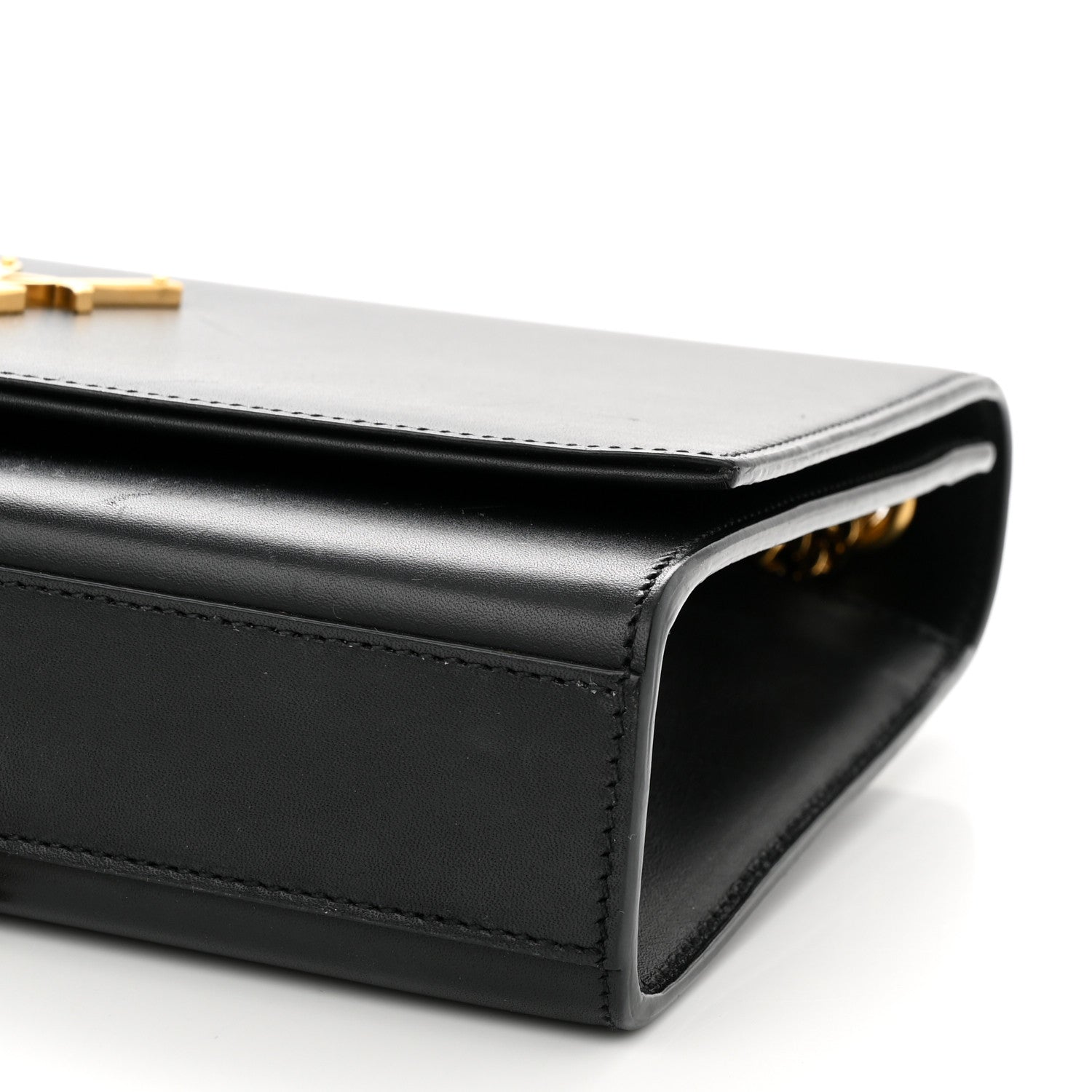 Saint Laurent Smooth Calfskin Medium Classic Monogram Kate Tassel Satchel Black 10 of 12