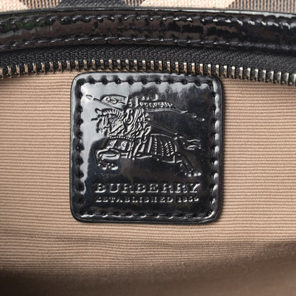 Burberry Nova Check Small Chester Bowling Bag Black 8 of 12