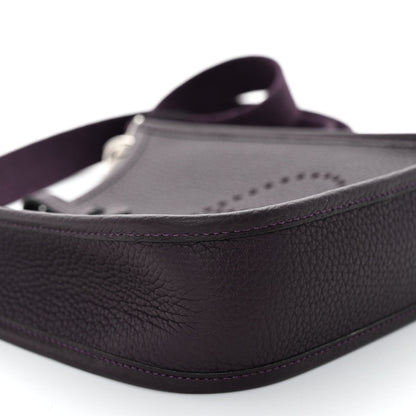 Hermes Taurillon Clemence Evelyne TPM Raisin 9 of 10