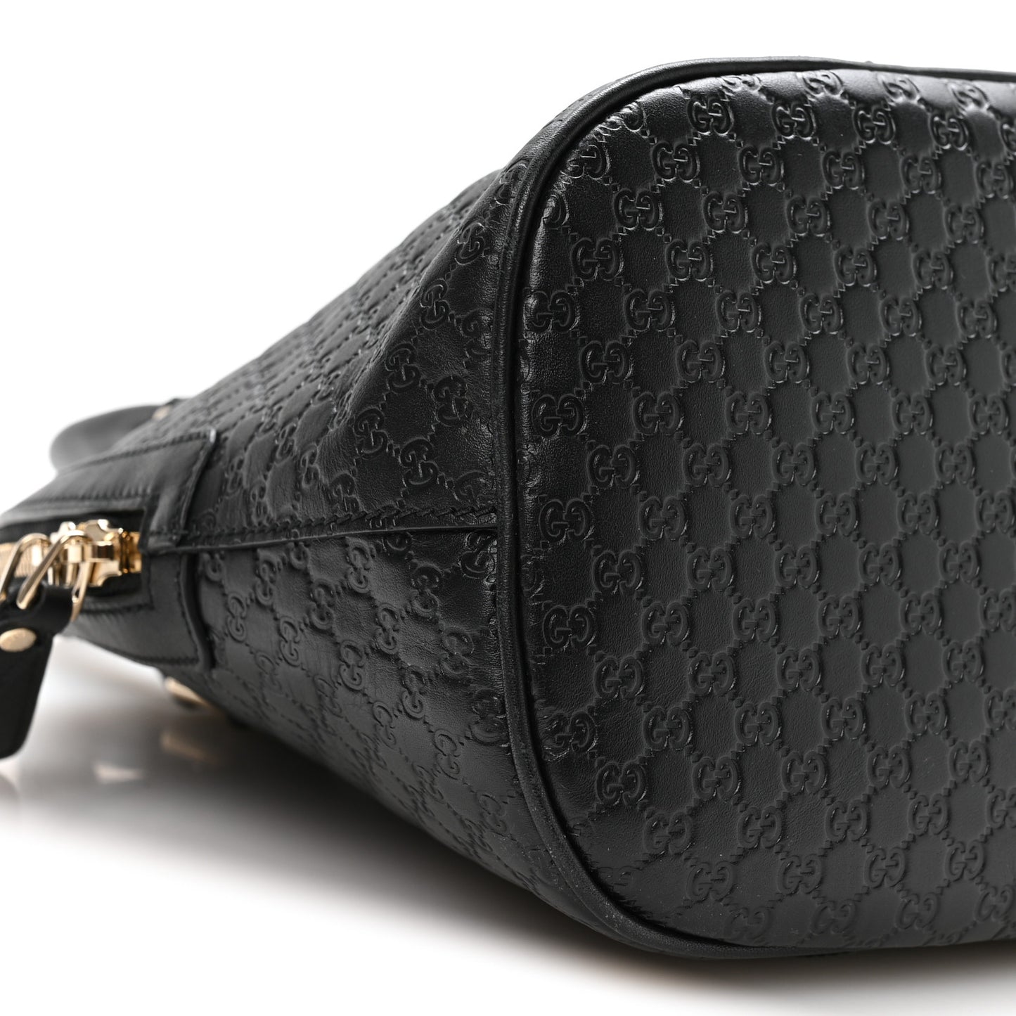 Microguccissima Medium Dome Bag Black