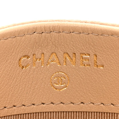 Chanel Caviar Quilted Card Holder Beige 7 of 12