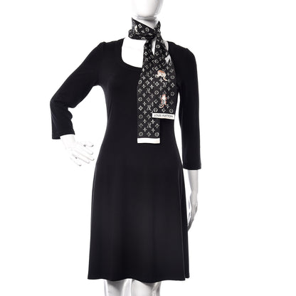 Louis Vuitton Silk Catogram Classic Bandeau Black 2 of 5