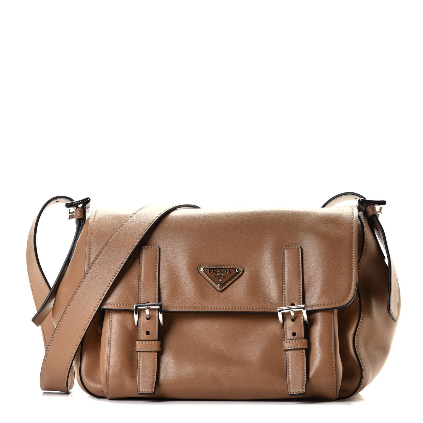 Soft Calf Messenger Bag Caramel
