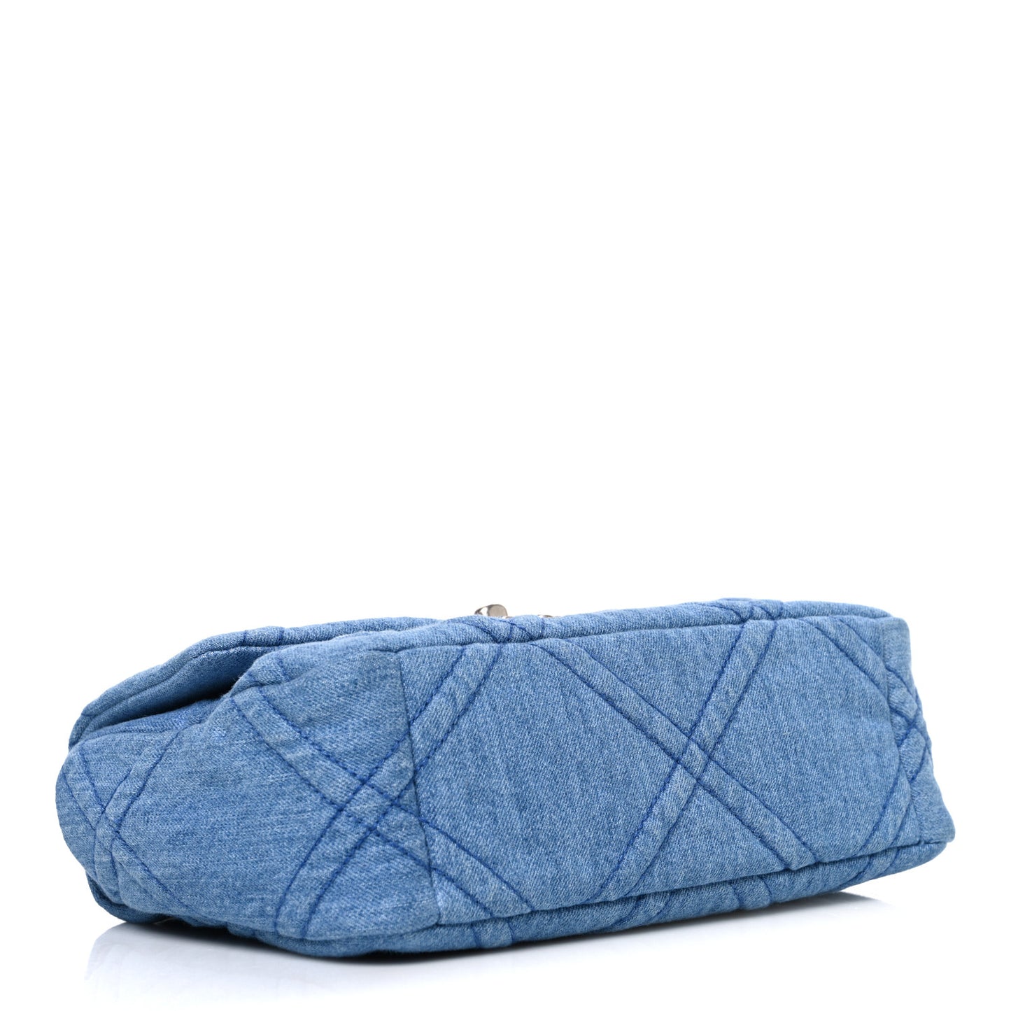 Denim Quilted Medium Chanel 19 Flap Blue