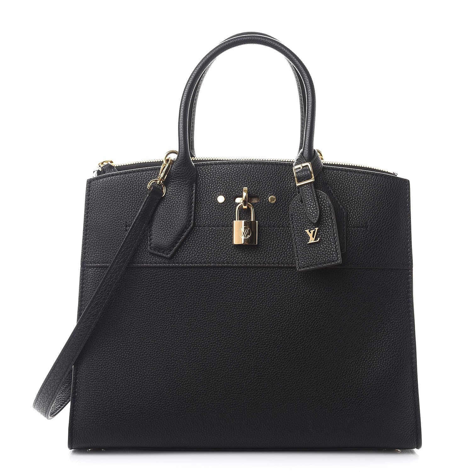 Louis Vuitton Taurillon City Steamer MM Black 1 of 7