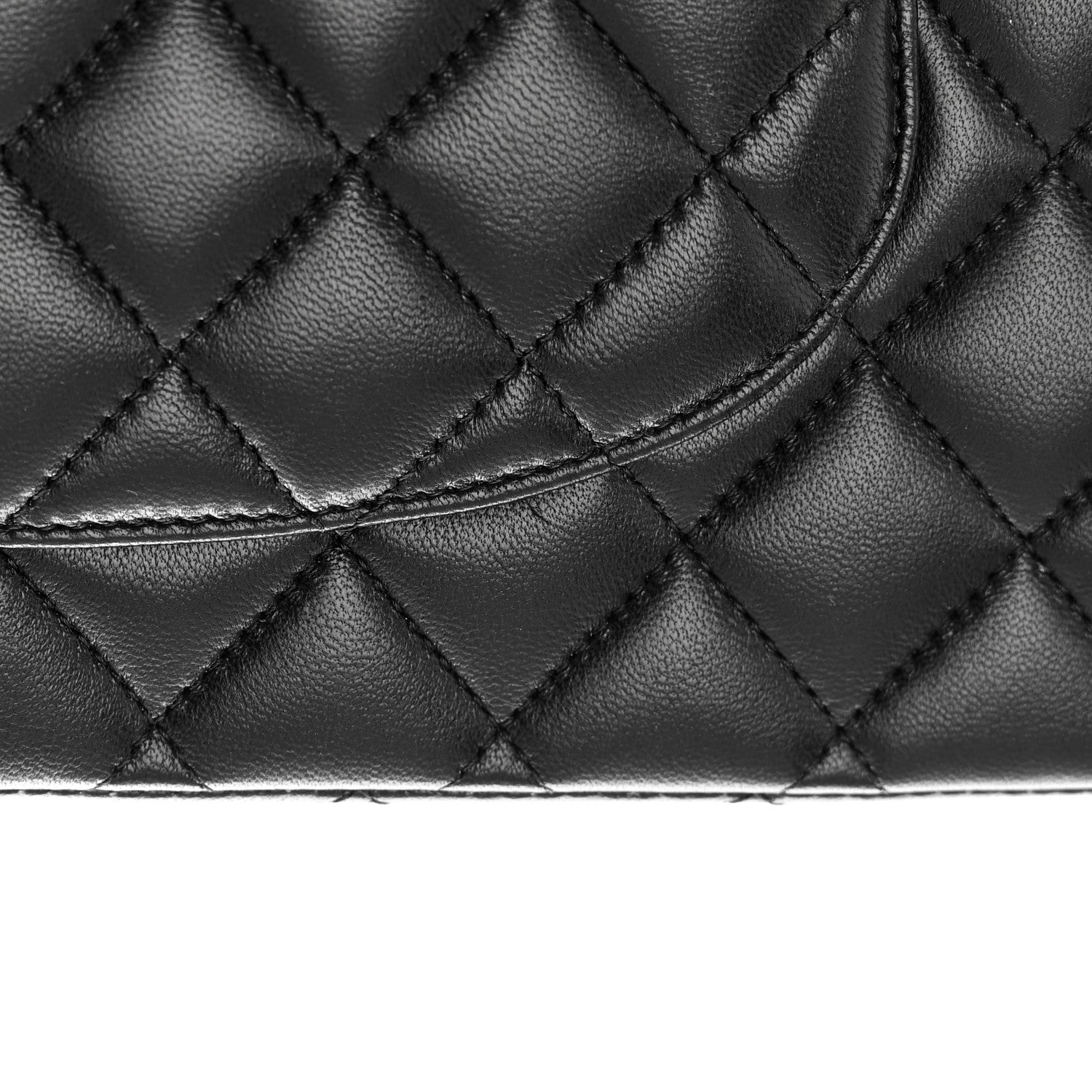Chanel Lambskin Quilted Medium Double Flap Black 14 of 14