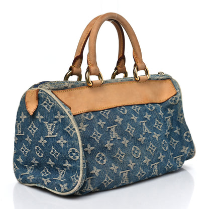 Louis Vuitton Monogram Denim Neo Speedy Blue 3 of 9