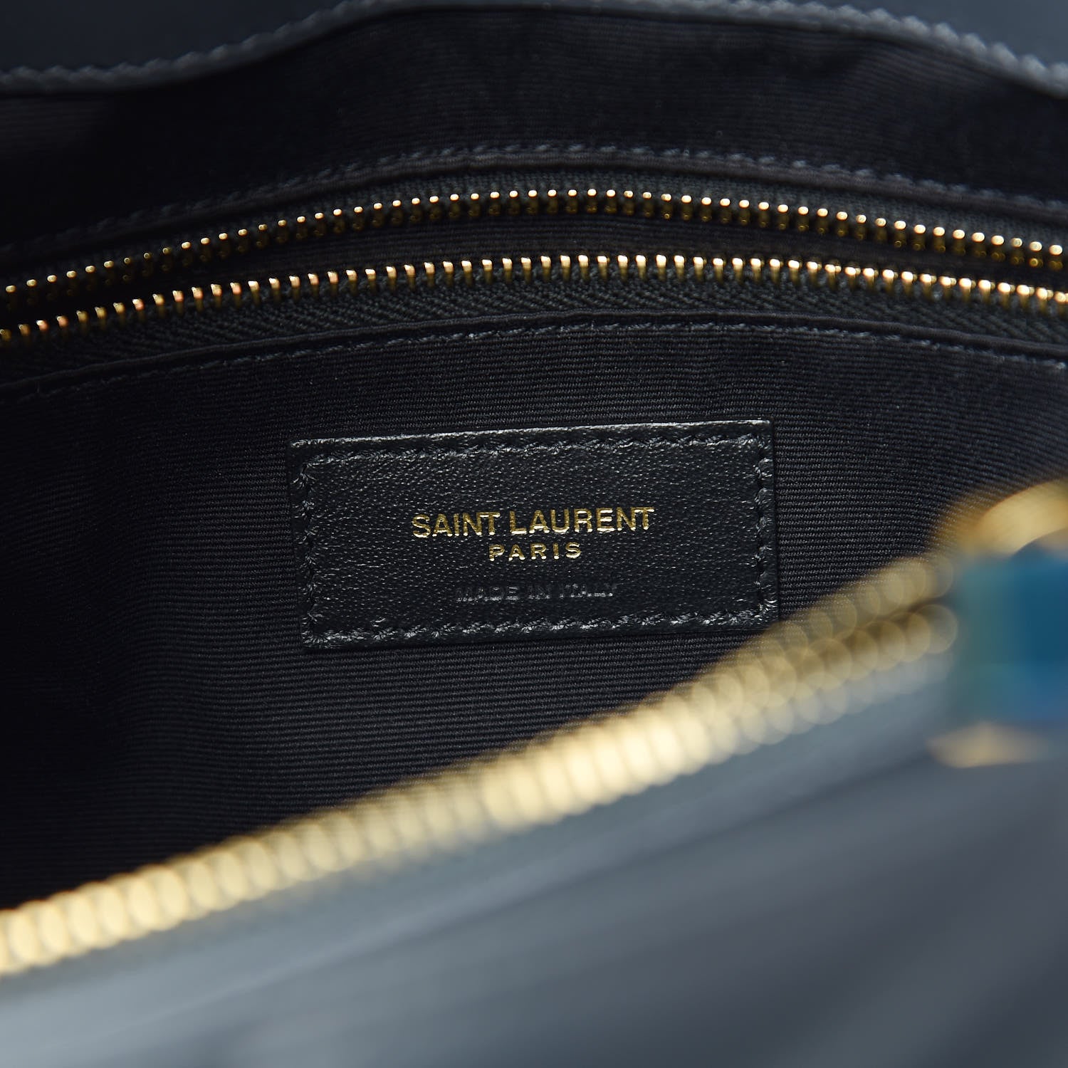 Saint Laurent Calfskin Y Quilted Monogram Medium Loulou Chain Satchel Asphalt 8 of 11